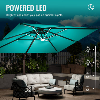 LED Economical  Patio Umbrellas Outdoor Umbrella with Lights